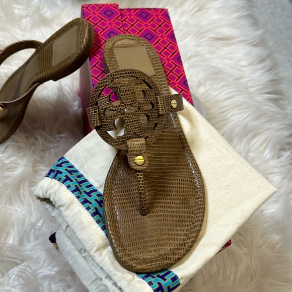 TORY BURCH MILLER SANDAL SZ 8 - Picture 4 of 16